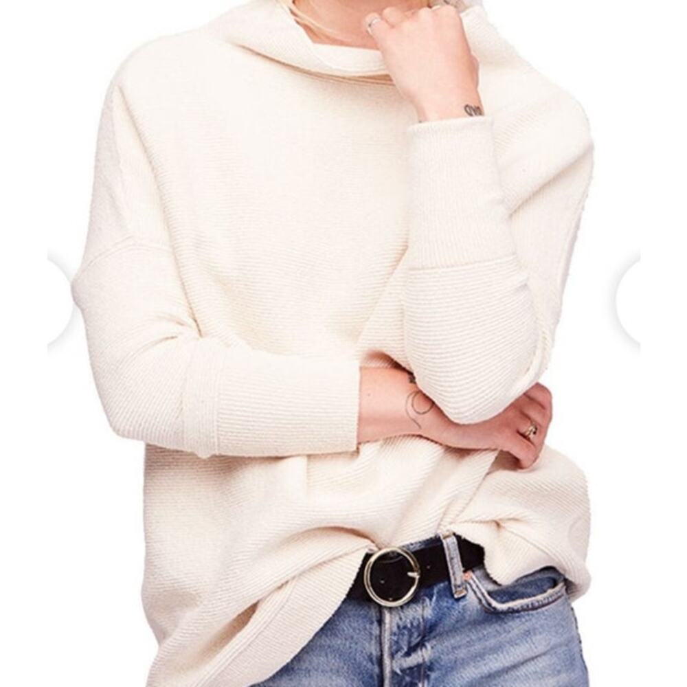 Free‎ People Ottoman Slouchy Tunic Sweater Off White XS